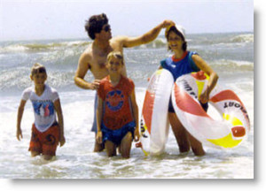 The family at Sunset Beach, NC